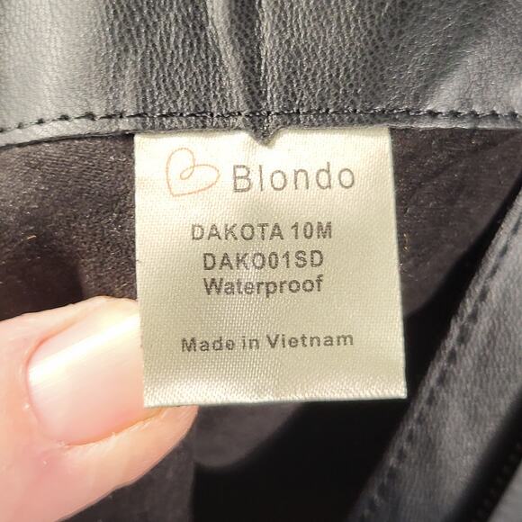 NEW Blondo Dakota Waterproof Bootie suede leather black boots womens size 10 - Picture 9 of 9